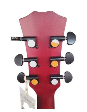 Techno Semi - Acoustic Guitar TMR-239C with Padded Bag Red