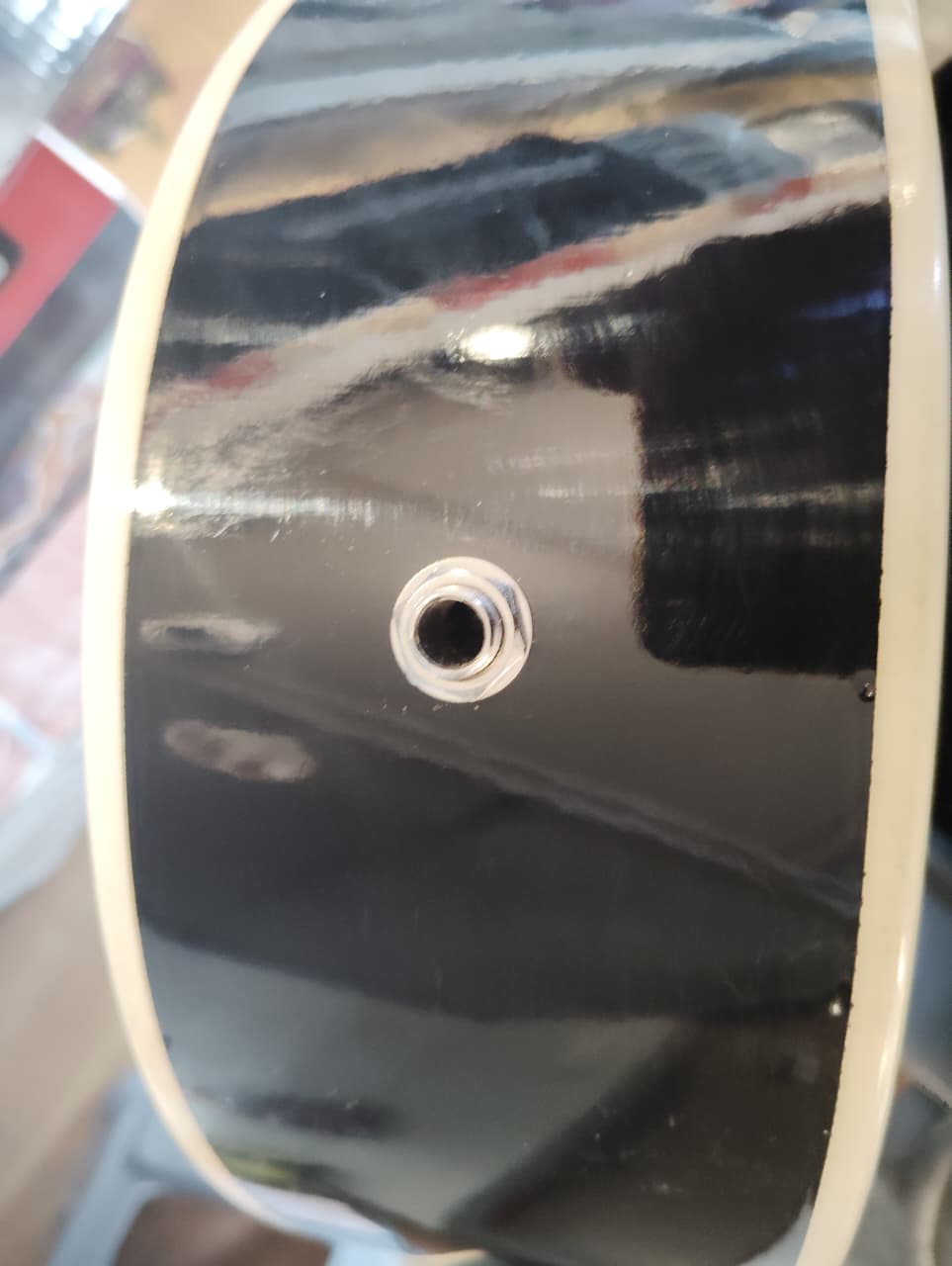 Techno Semi - Acoustic Guitar TRC38CG with Padded Bag Black