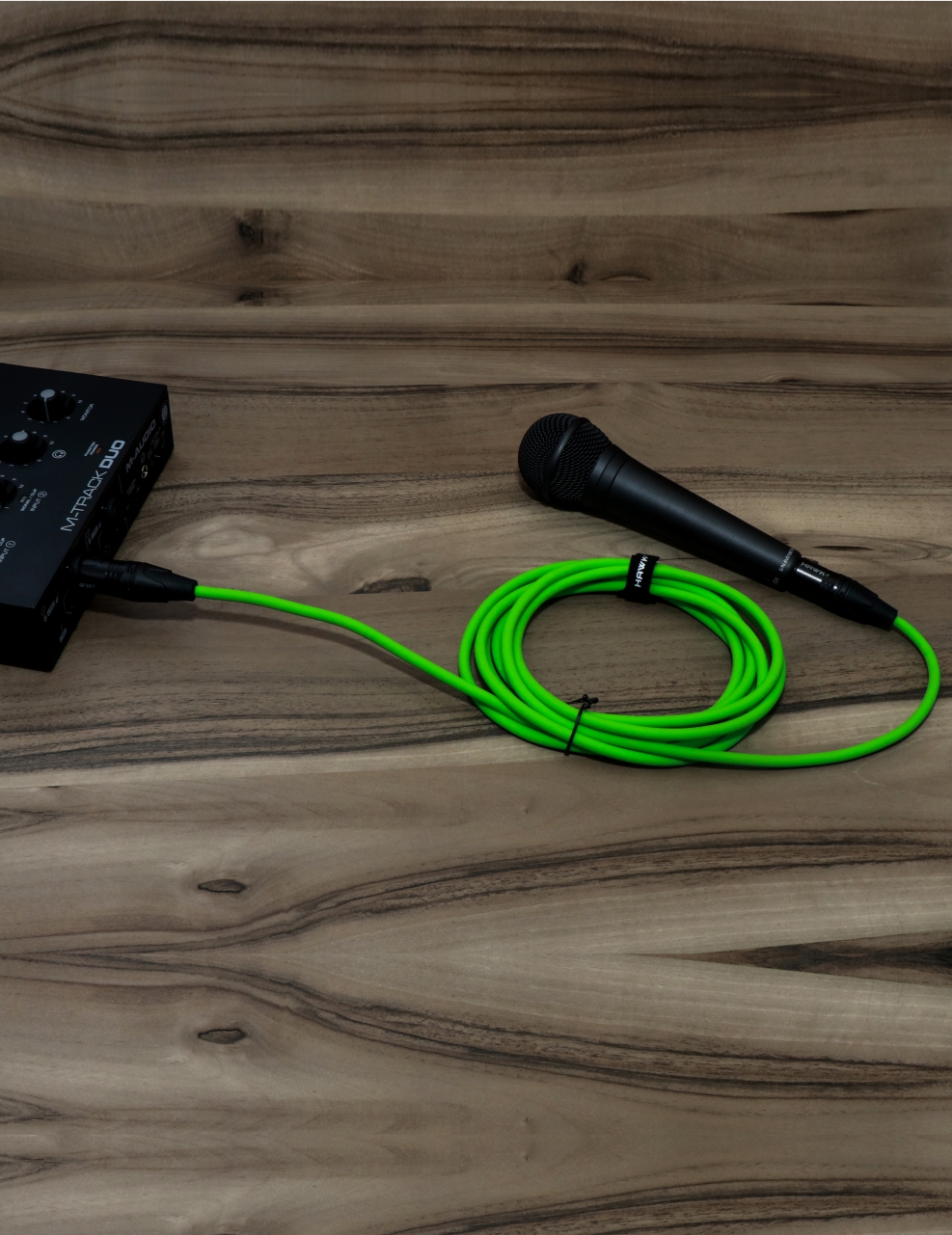 Hawk SXFG-010GRN Gold Series XLR Male to XLR Female With Cable Tie 3 Meter GREEN