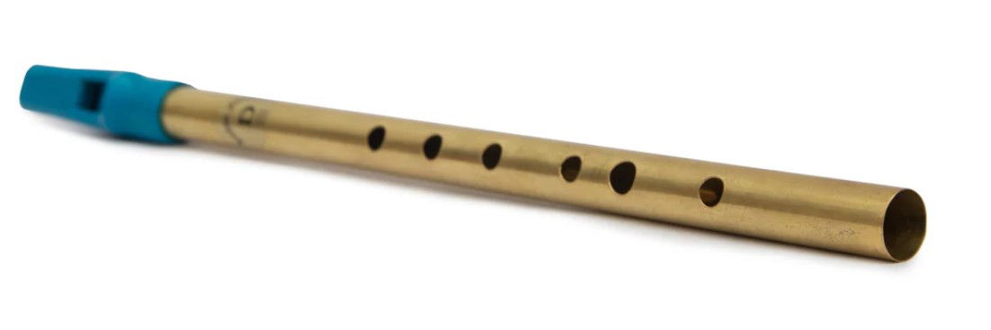 Radhe Flutes Brass D Natural Soprano Vertical Blow 12inches