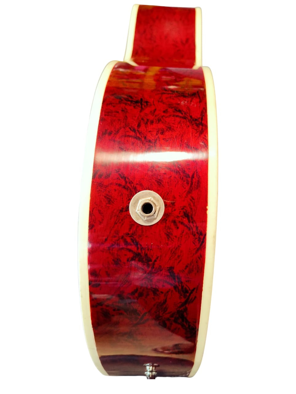 Hobmer 145 Export Semi acoustic Guitar Design 37 Red Black With Case