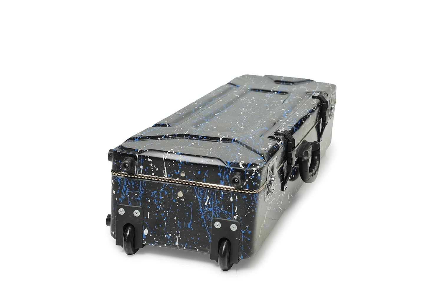 Hard FIber Case of Flute for full set With Trolley and wheels - BLACK SPLASH DESIGN