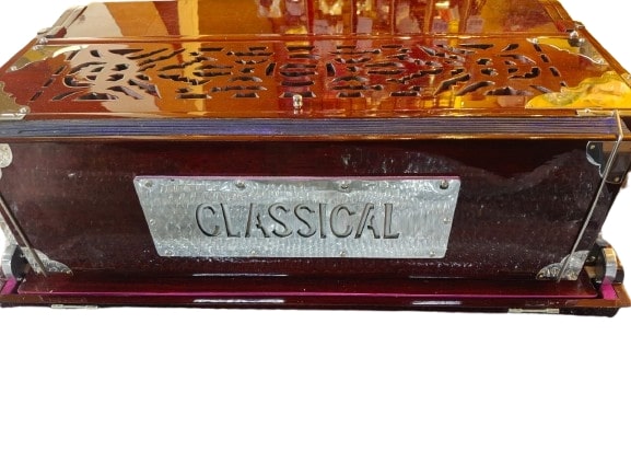 Classical Harmonium 9 Scale Changer With Coupler 9 Stopper Folding Suitcase