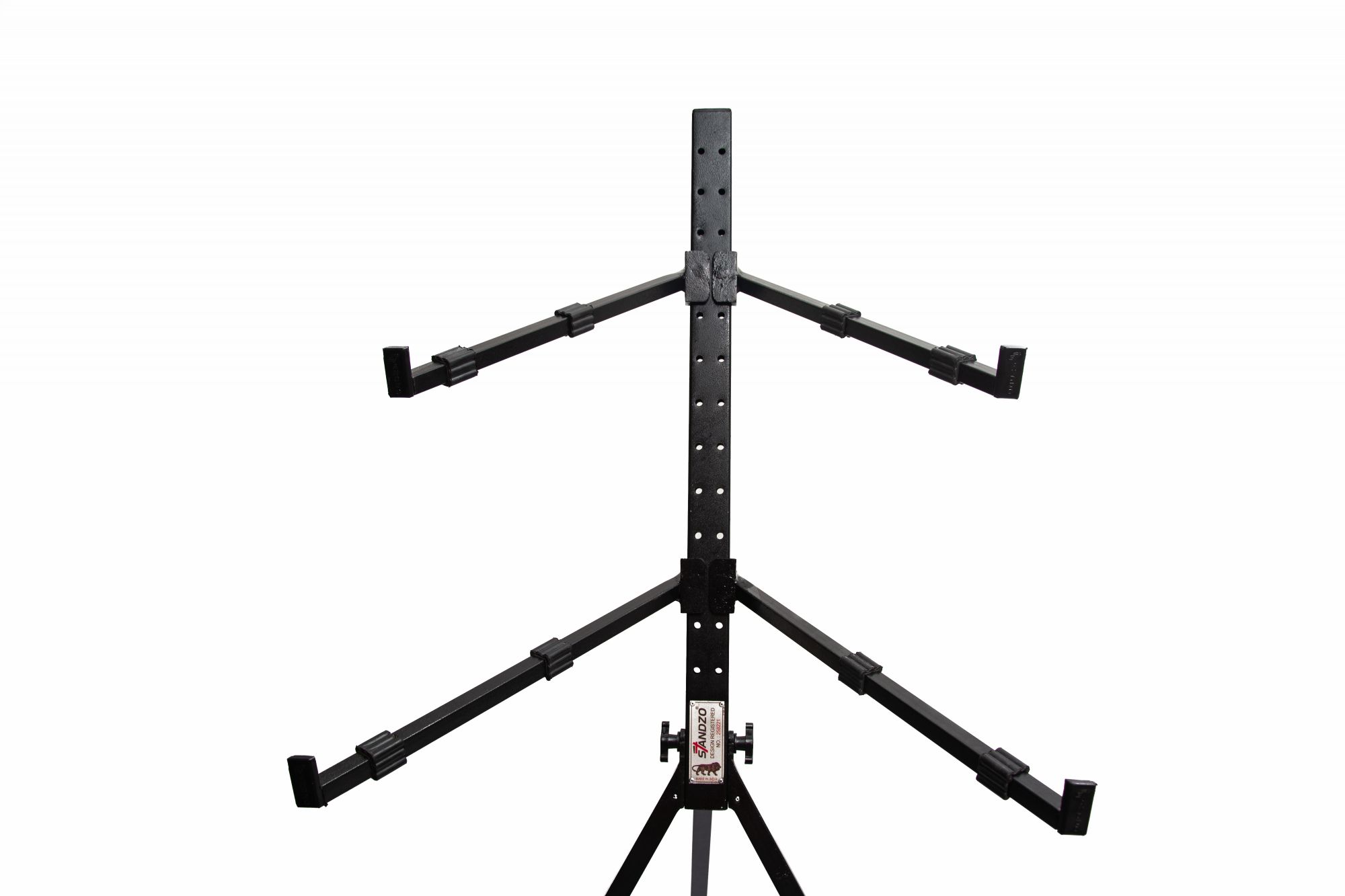 Standzo KS-32 Double Keyboard Folding Stand Black