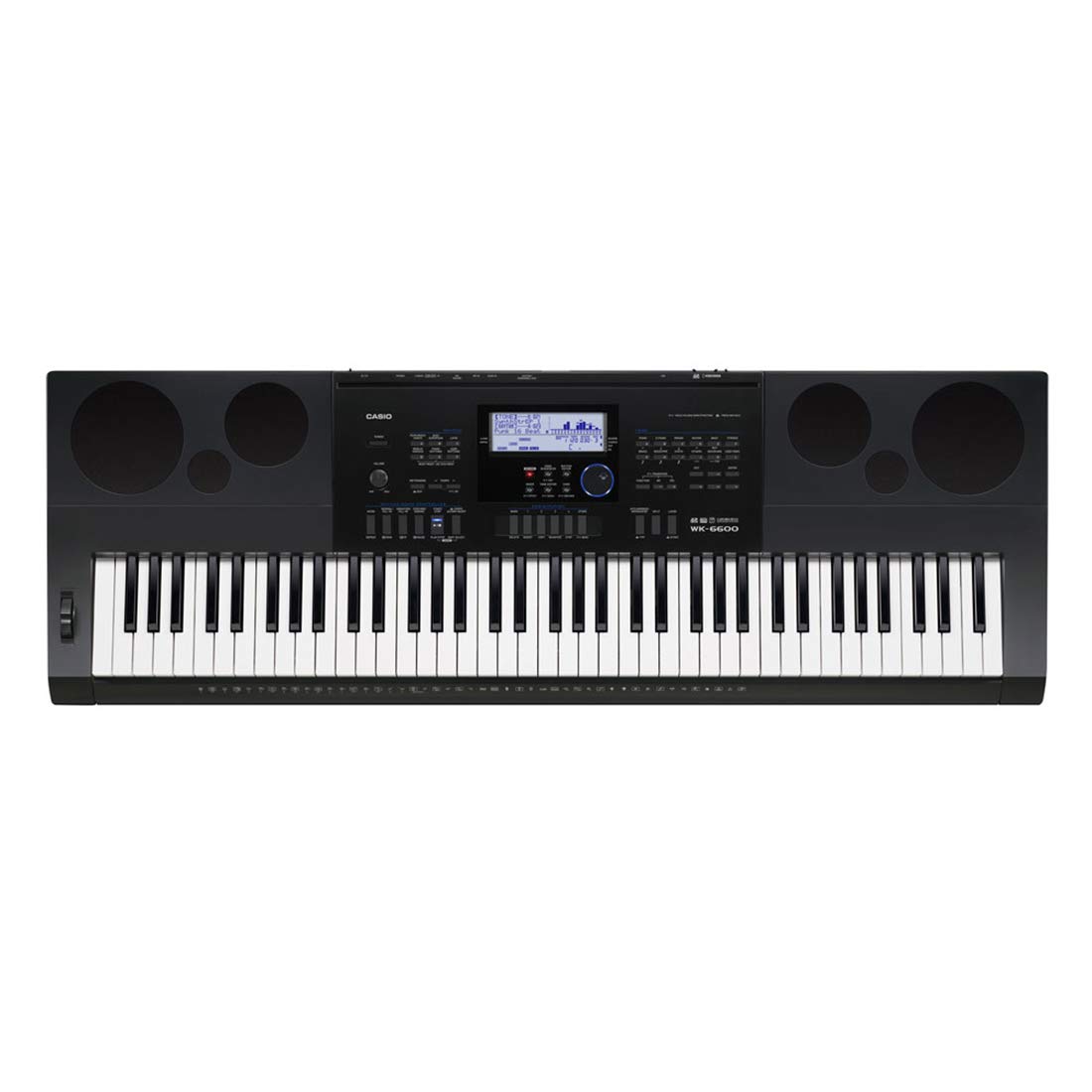 Casio WK6600 76-Key Workstation Keyboard with Power Supply and Piano tones