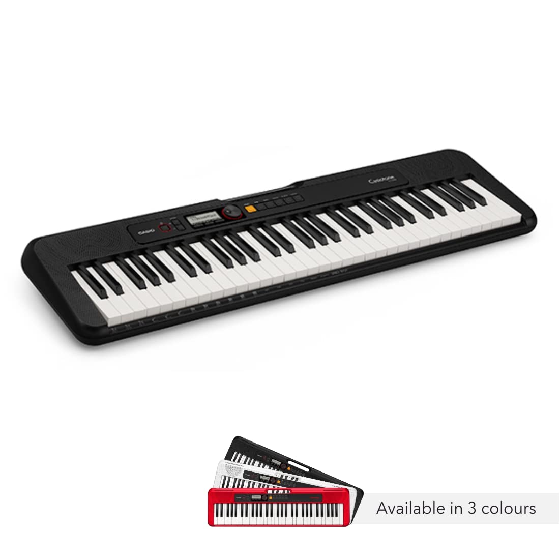 Casio CT-S200 Casiotone 61-Key Portable Keyboard with Bag Stand Dustcover Combo PackBlack
