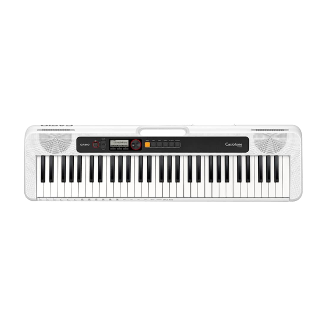 Casio CT-S200 Casiotone 61-Key Portable Keyboard with Bag Stand Dustcover Combo PackWhite