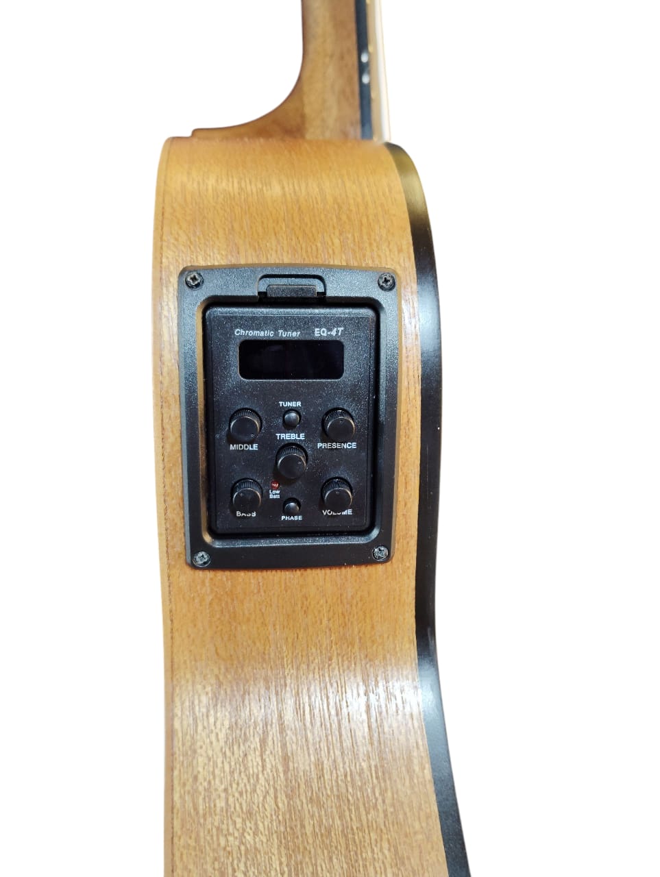 Trinity TNY-38MCE Semi-Acoustic Guitar In-built Tuner and Equilize with padded bag Natural Wooden