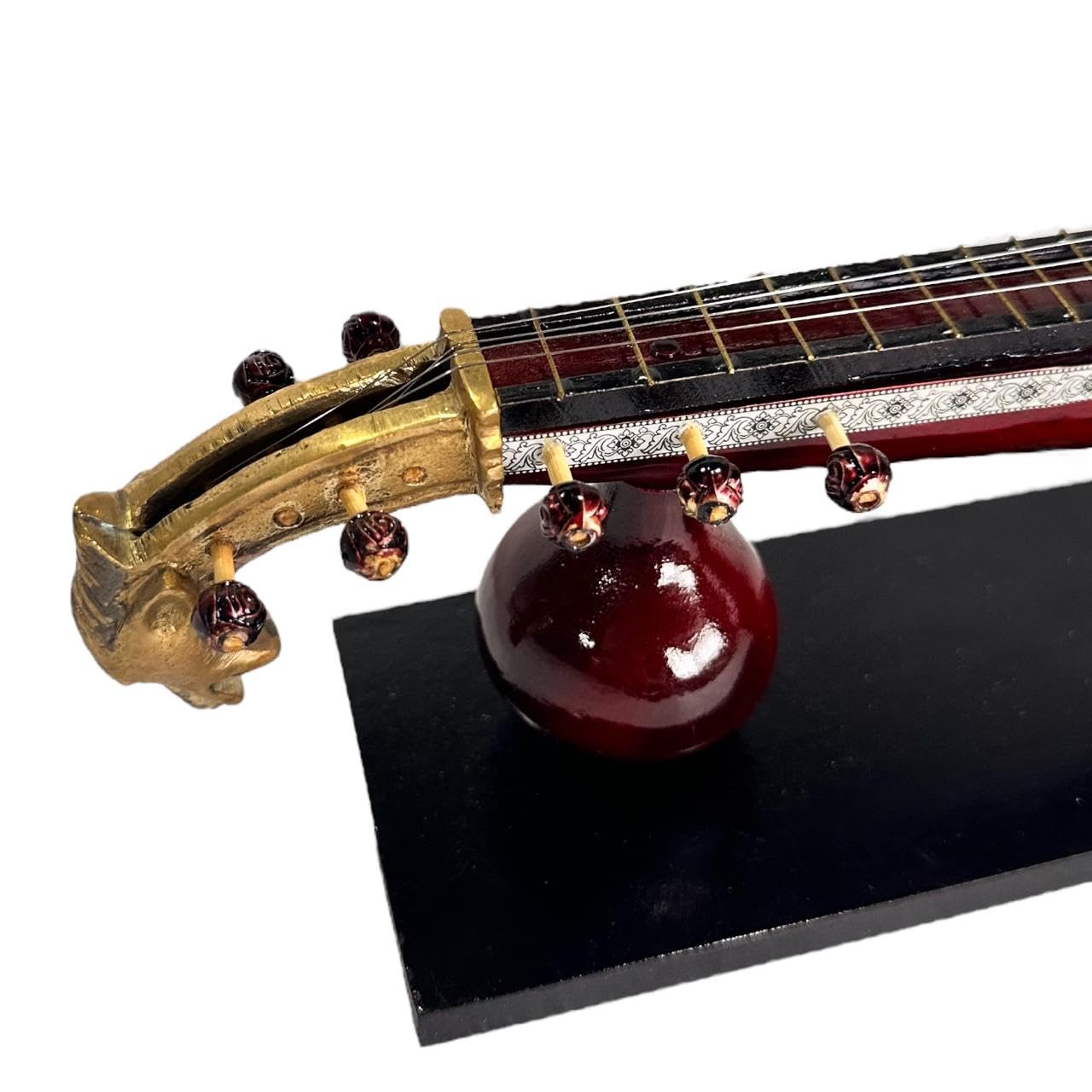 Premium handcrafted miniature - Saraswati Veena
