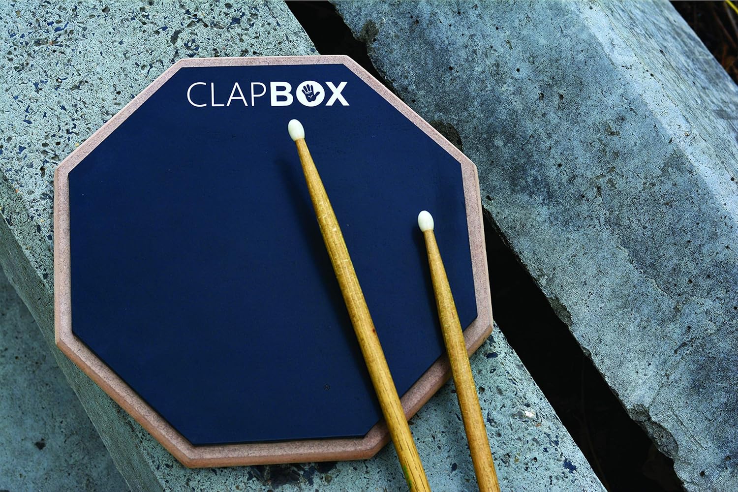 Clapbox Drum Practice Pad - 12 inches Black