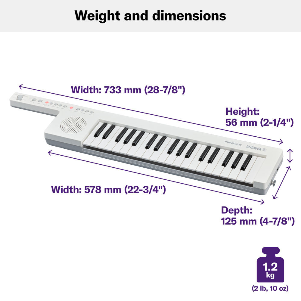 Yamaha SHS-300 White Keytar