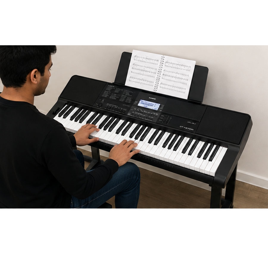 Casio Electronic Keyboard CT-X870IN 61 Keys Touch Sensitive Keyboard With Adapter