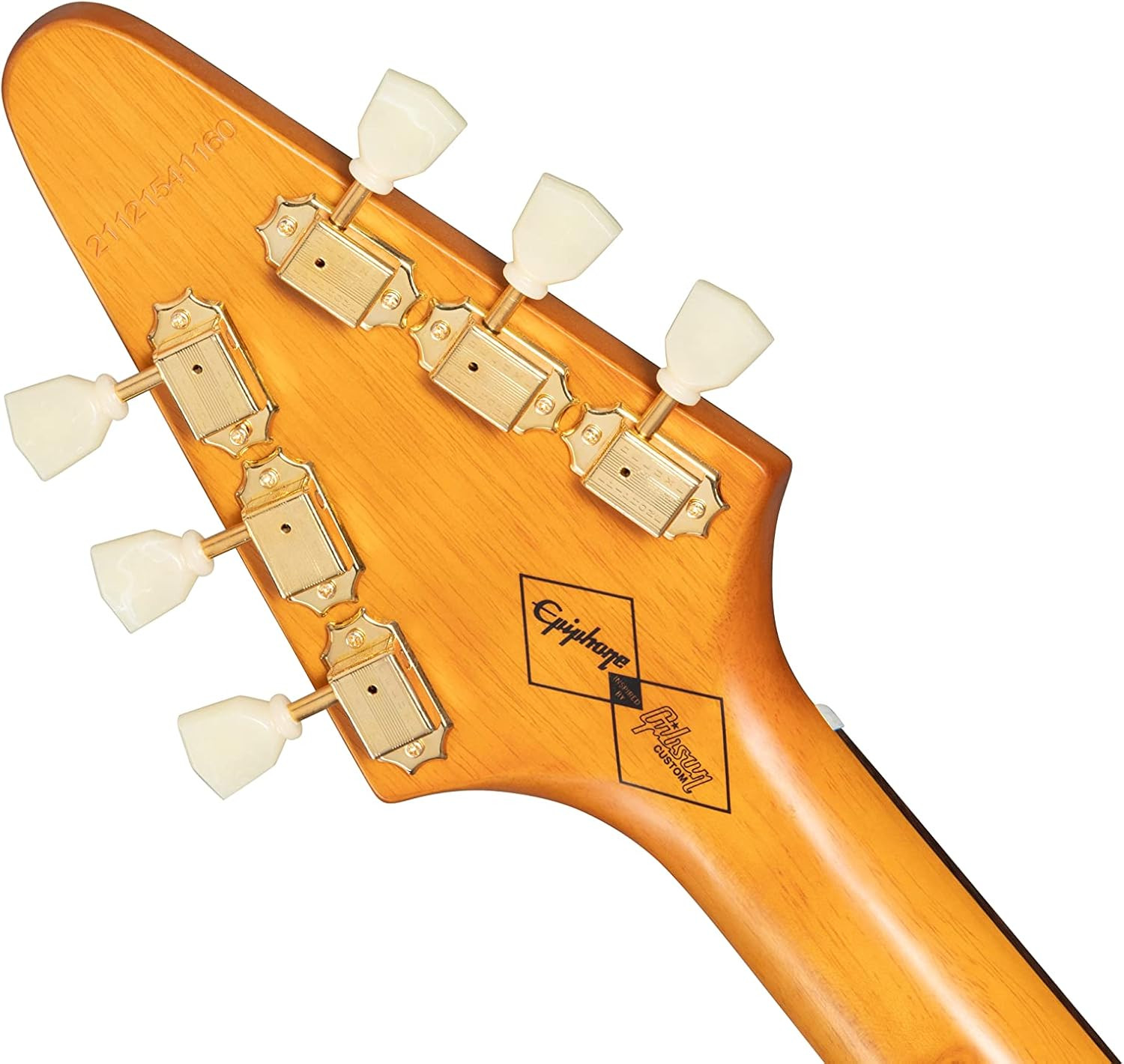 Epiphone 1958 Flying V Aged Natural White Pickguard with Hard Case