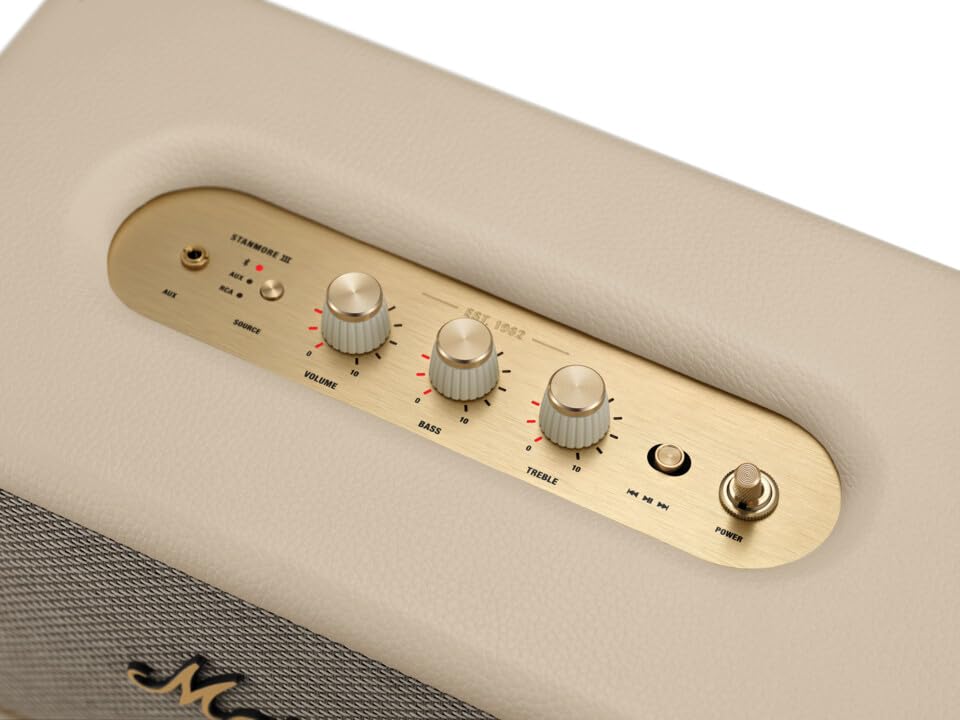 Marshall Stanmore III Bluetooth Wireless Powered 15 Watts Speaker Cream