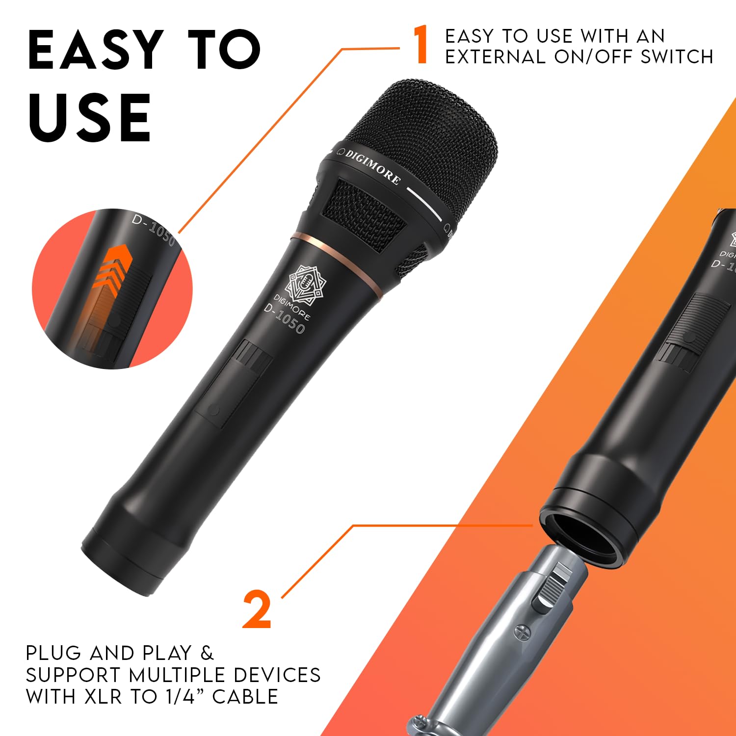 Digimore D-1050 Proffessional dynamic microphone