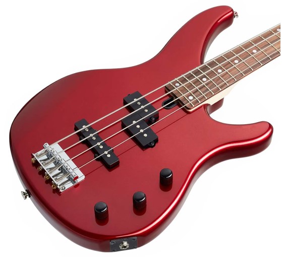 Yamaha TRBX174 4-String Electric Bass Guitar - Red Metallic