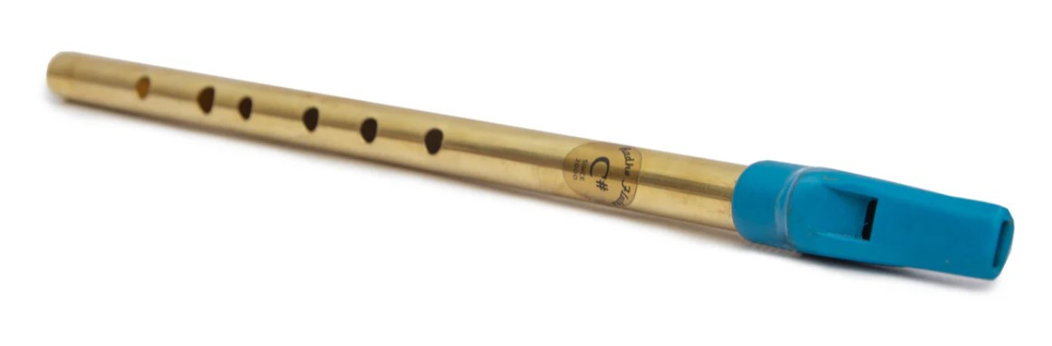 Radhe Flutes Brass C Sharp Soprano Vertical Blow 125inches