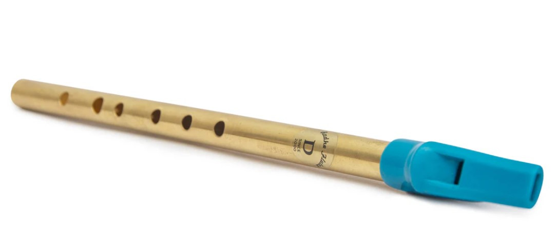 Radhe Flutes Brass D Natural Soprano Vertical Blow 12inches
