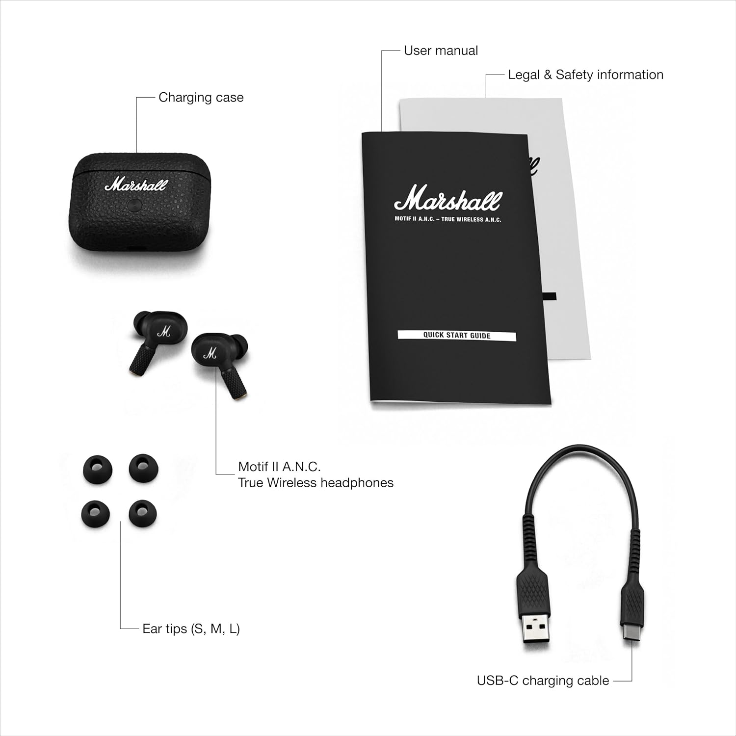 Marshall Motif II ANC BLACK