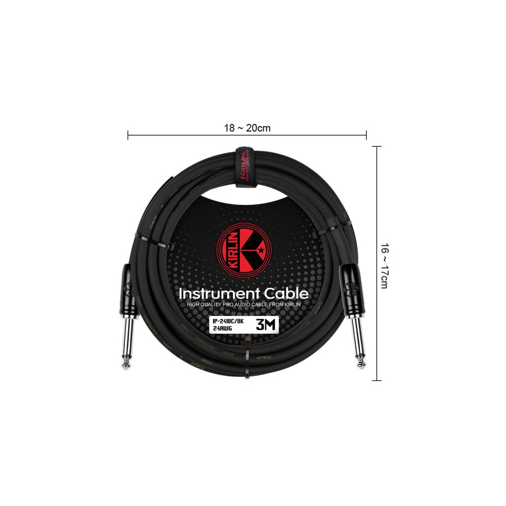 Kirlin Original 24 instrument cable 3 Mtr IP- 241BC - BL