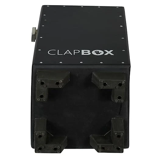Clapbox Adjustable Snare Cajon CB50 PRO Oak Wood H50 W30 L30 - 3 Internal SnaresBlack