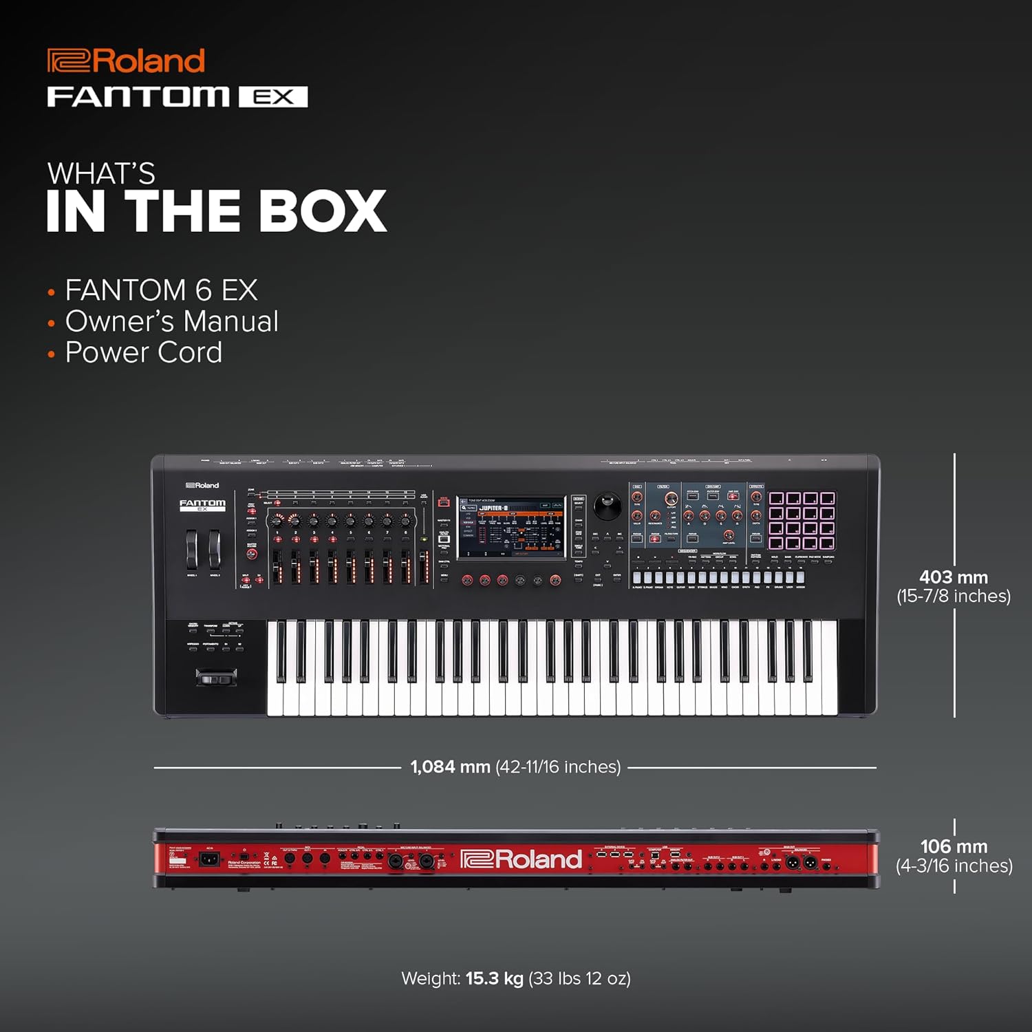 Roland Fantom-6EX 61-Keys Music Workstation Keyboard