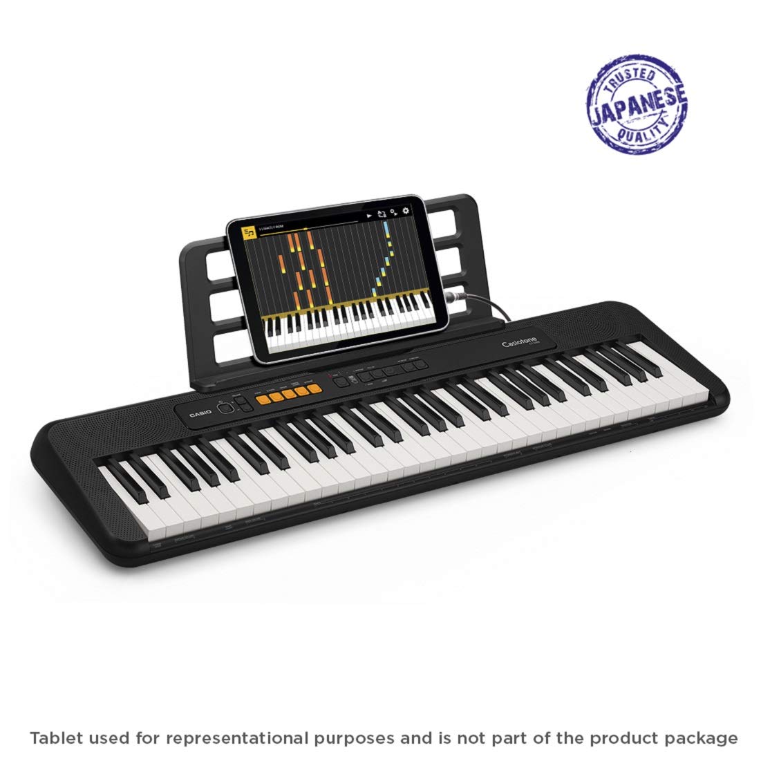 Casio CT-S100 Casiotone 61-Key Portable Keyboard with Bag Stand Dustcover Combo Pack