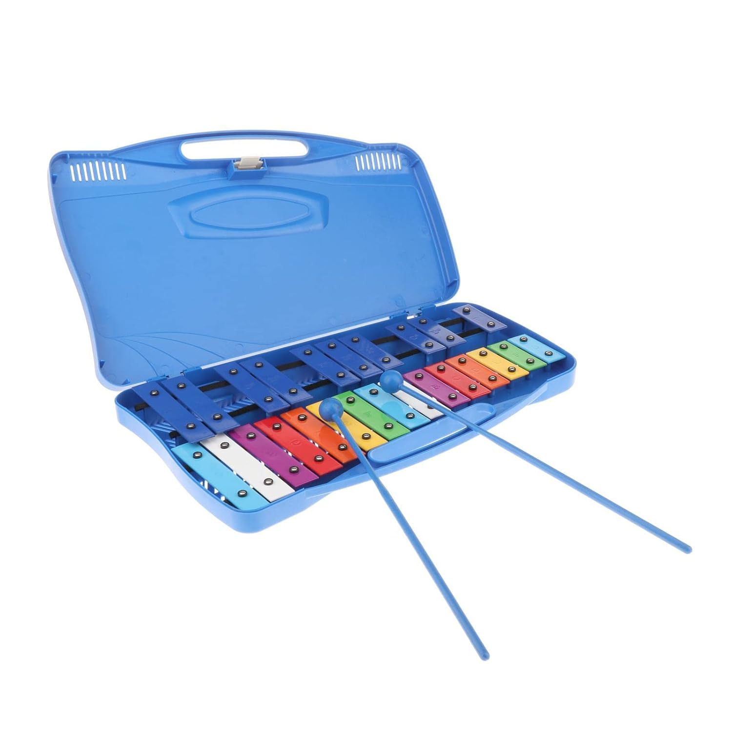 MusicX Professional 25 Note Xylophone For Preschool Children Percussion Instruments Blue