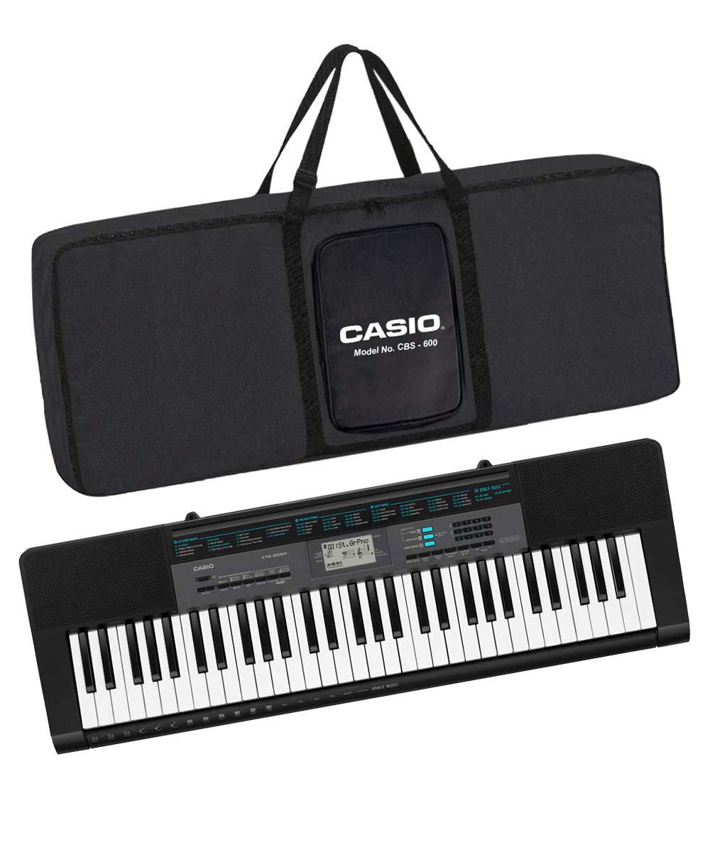 Casio CTK-2550 Electronic Keyboard With Adapter with Bag