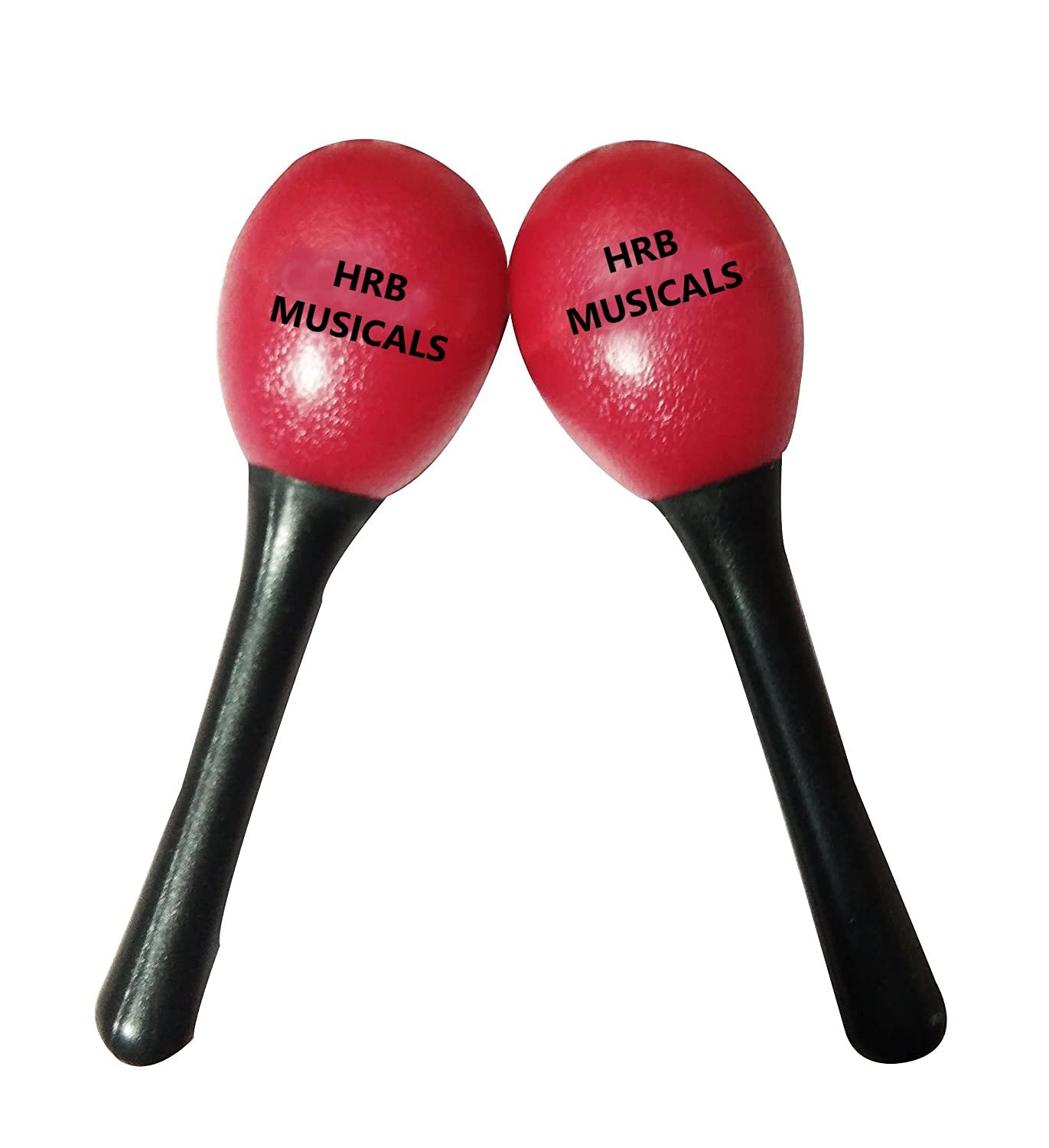 Music Xpert Egg Shakers Hand Percussion Musical Instruments Plastic Egg Shaker Red and Black