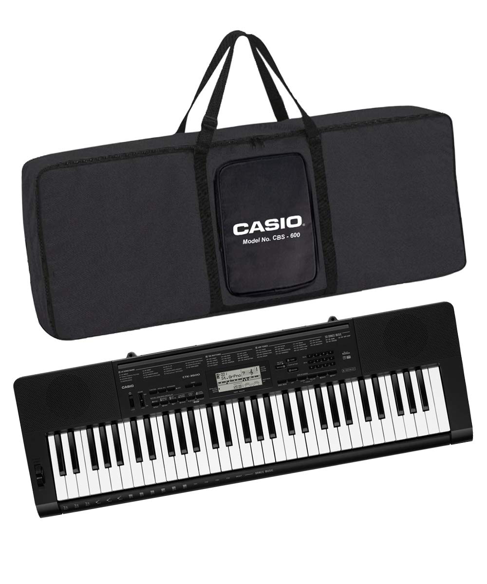 Casio CTK-3500 Electronic Touch Sensitive Keyboard with adaptor with Bag