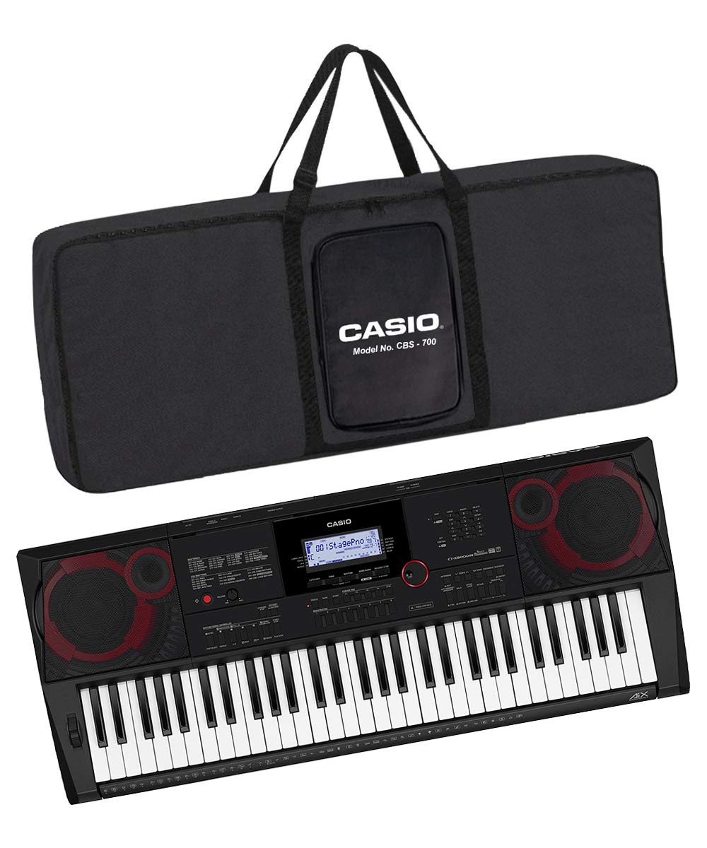 Casio Electronic Keyboard CT-X8000IN 61 Keys Keyboard with Adapter and Cover