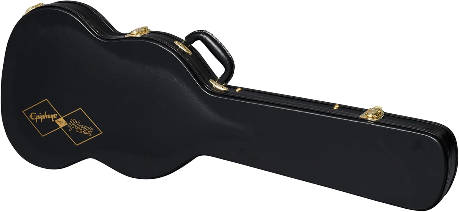 Epiphone Inspired by Gibson Custom 1963 Les Paul SG Maestro Classic White with Hard Case