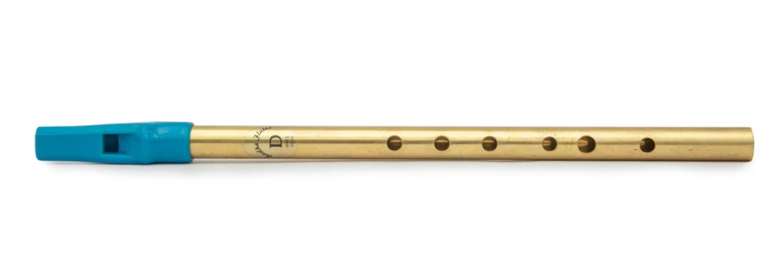 Radhe Flutes Brass D Natural Soprano Vertical Blow 12inches