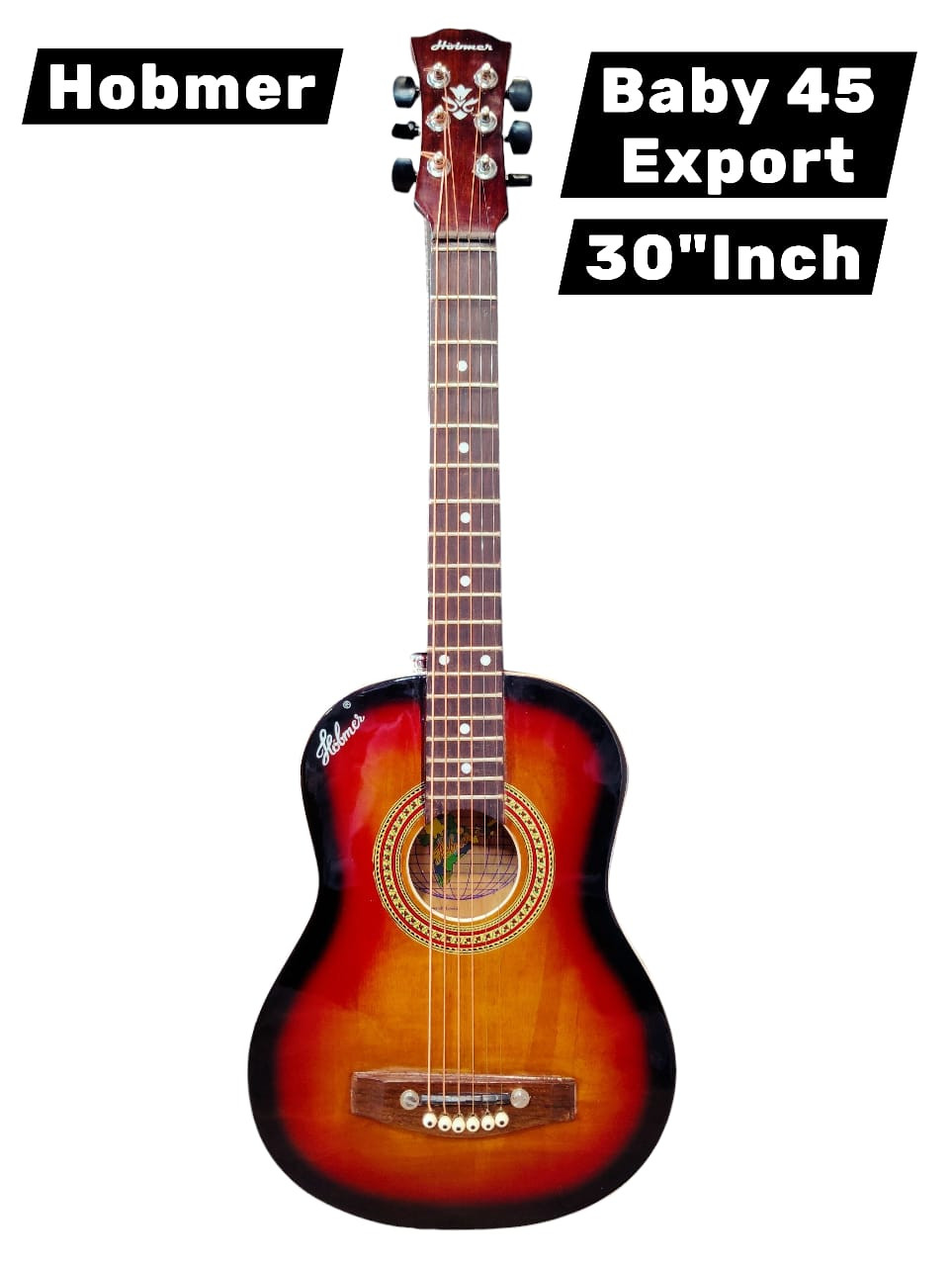 Hobmer 45 Acoustic Guitar 30 Sunburst With Case
