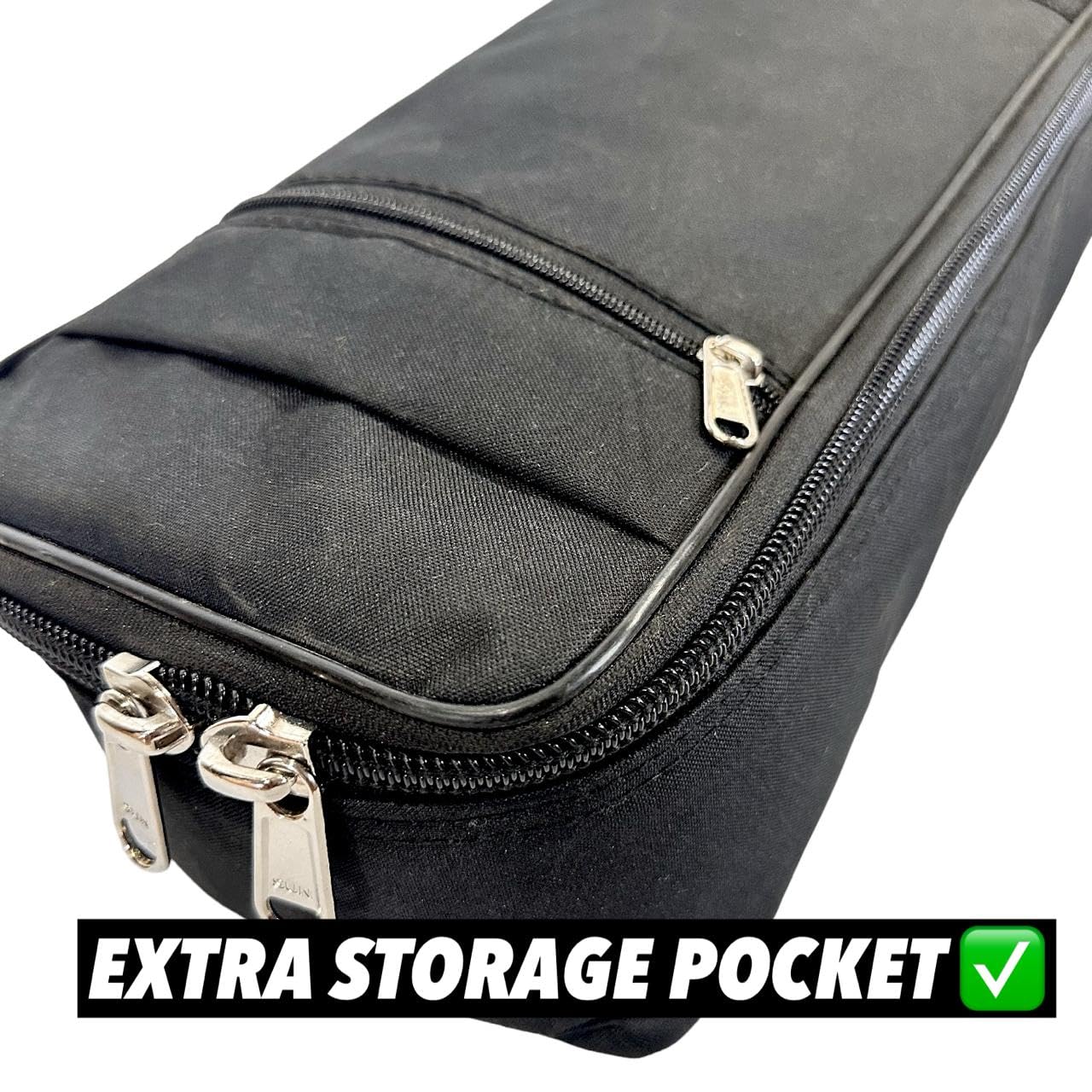 Sitar Soft Rexin Cover case with Shoulder Strap Soft case - Black