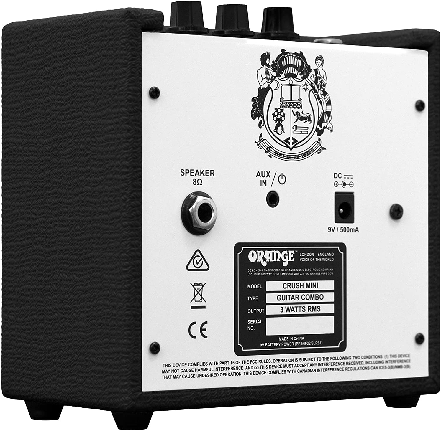 Orange Amps Crush Mini Micro Amplifier Black