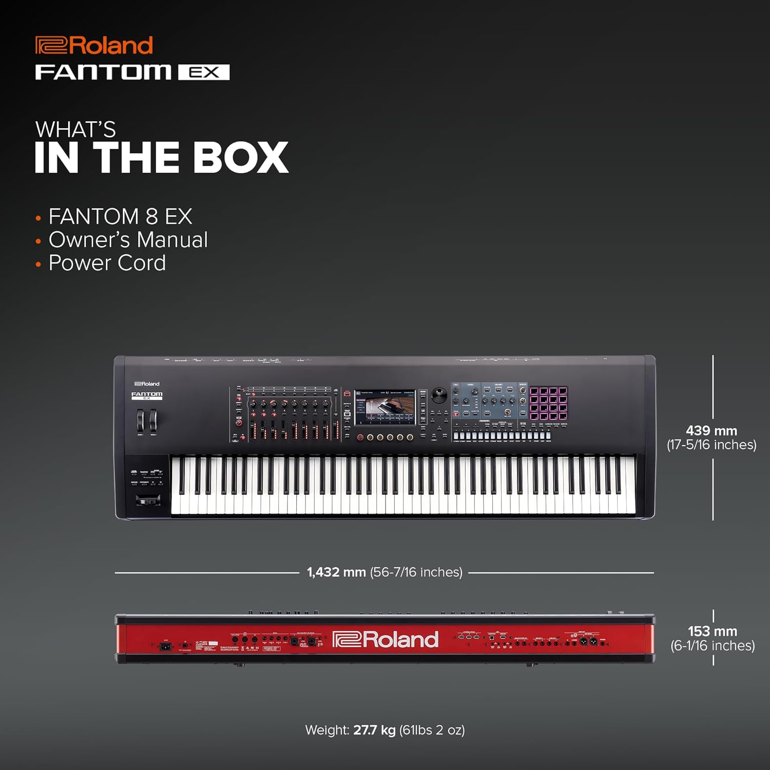 Roland Fantom-8EX 88-Keys Music Workstation Keyboard