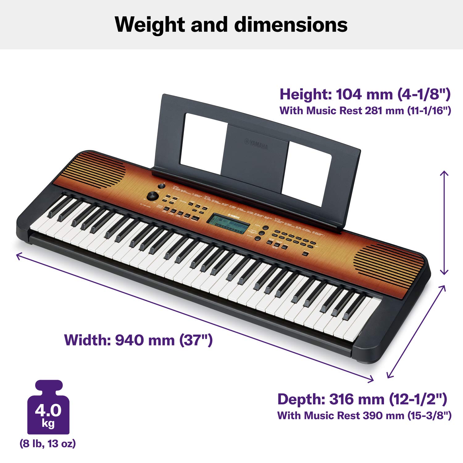Yamaha PSR-E360 MA -61 Keys Portable Keyboard