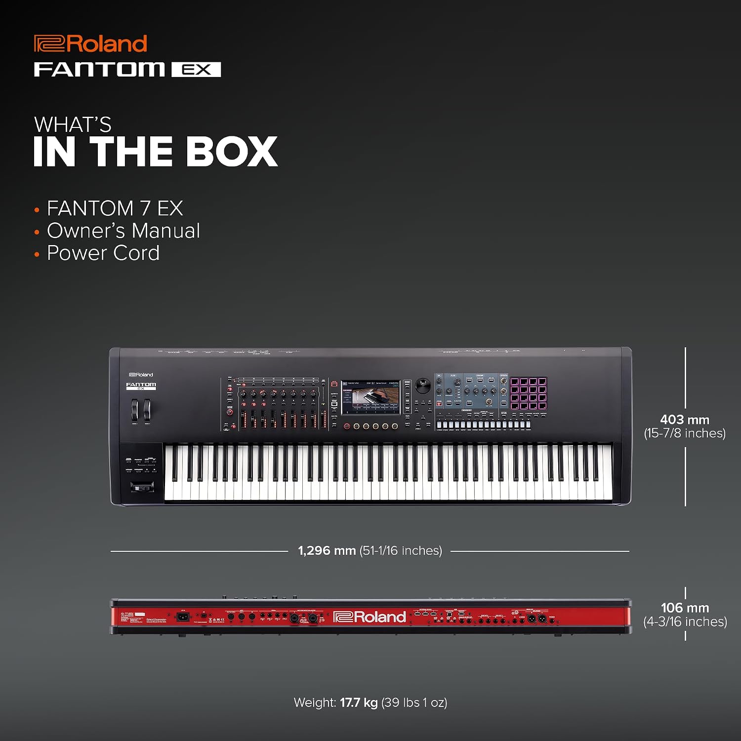 Roland Fantom-7EX 76-Keys Music Workstation Keyboard