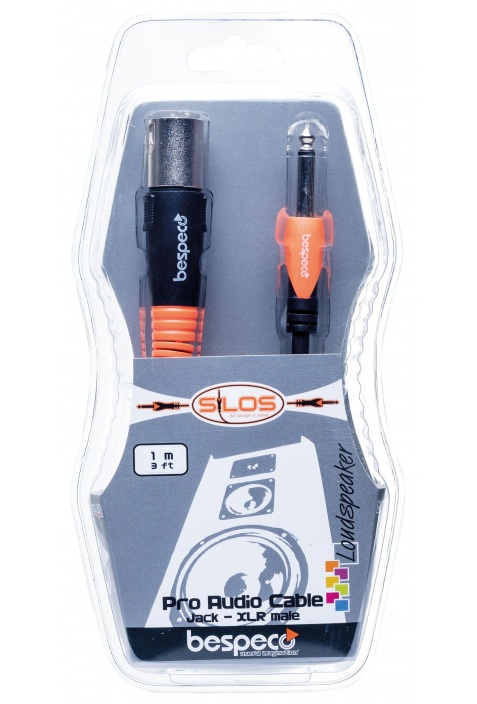 Bespeco SLSM600 Jack Stereo XLR 3 Pole Male 6 Mtr