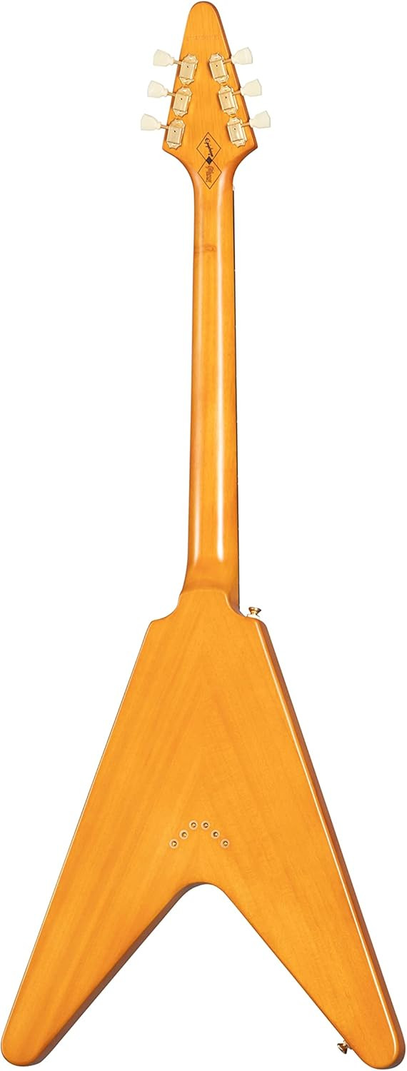 Epiphone 1958 Flying V Aged Natural White Pickguard with Hard Case