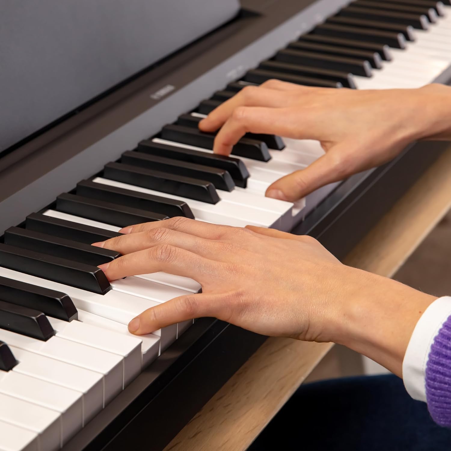 Yamaha P-145B 88-Key Weighted Action Portable Digital Piano with Power Supply great for beginners Adaptor Included