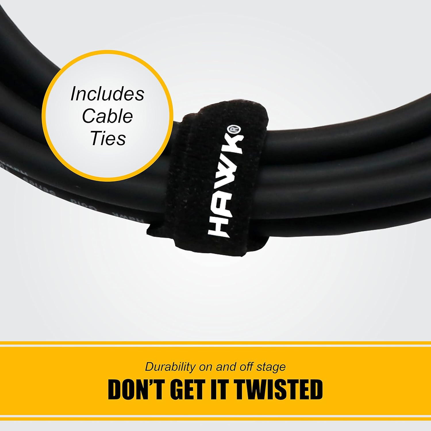 Hawk SXFP-010 Gold Series TS Male to XLR Female Audio Cable - 3 Meter Black Indoor 10 Feet 5 Pin Unbalanced Microphone Mixer Audio Interface Audio Equipment