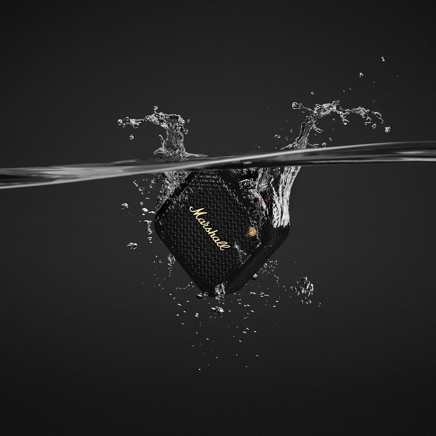 Marshall Willen II Portable Bluetooth Speaker 17 Hour Playtime Dust Waterproof IP67 10 W Bluetooth Speaker Black Brass Mono Channel