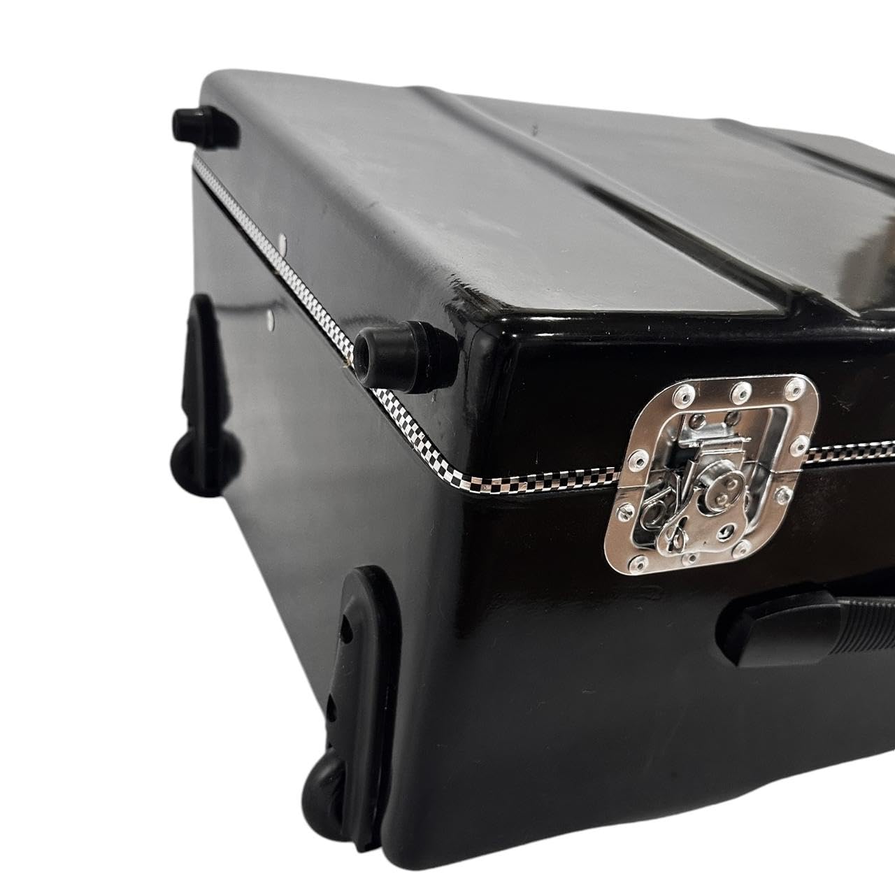 Octapad Fiber case double compartment with Trolley and wheels for Roland Octapad - PLAIN BLACK