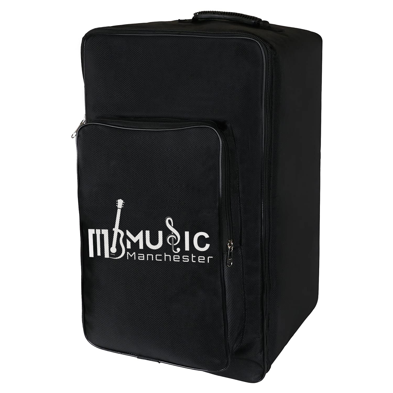 Cajon Bag Padded Waterproof Fabric With Carry Handle and Shoulder Straps Universal Size For All Size Cajon Black