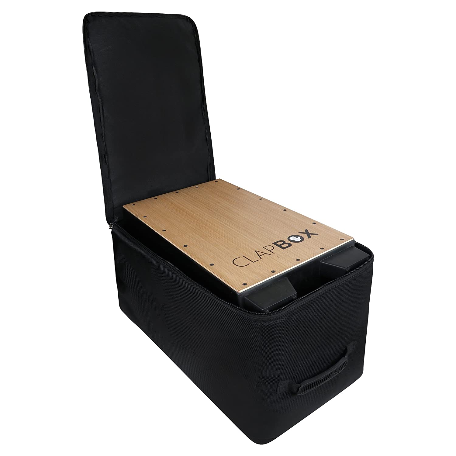 Cajon Bag Padded Waterproof Fabric With Carry Handle and Shoulder Straps Universal Size For All Size Cajon Black