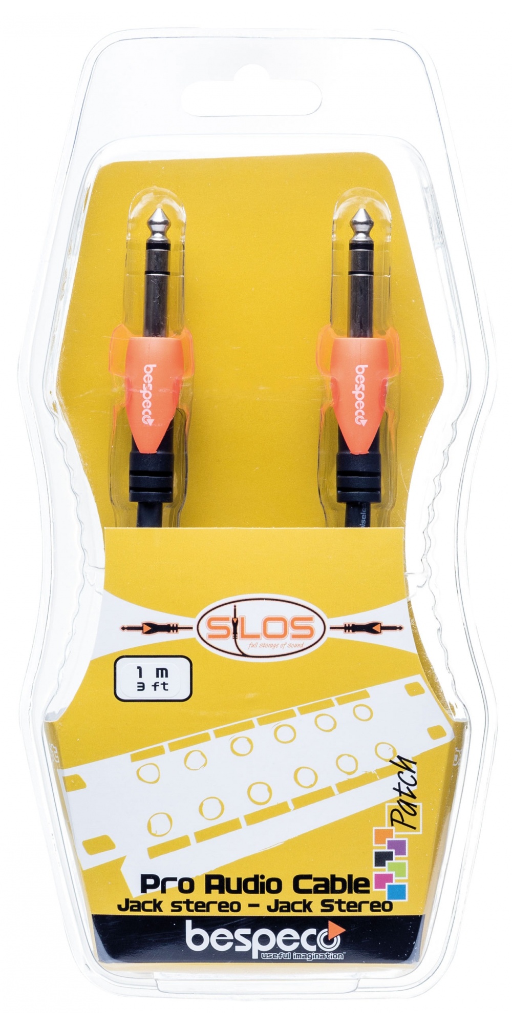 Bespeco SLSS300 Jack Stereo Jack Stereo Patch Cable 3 mtr