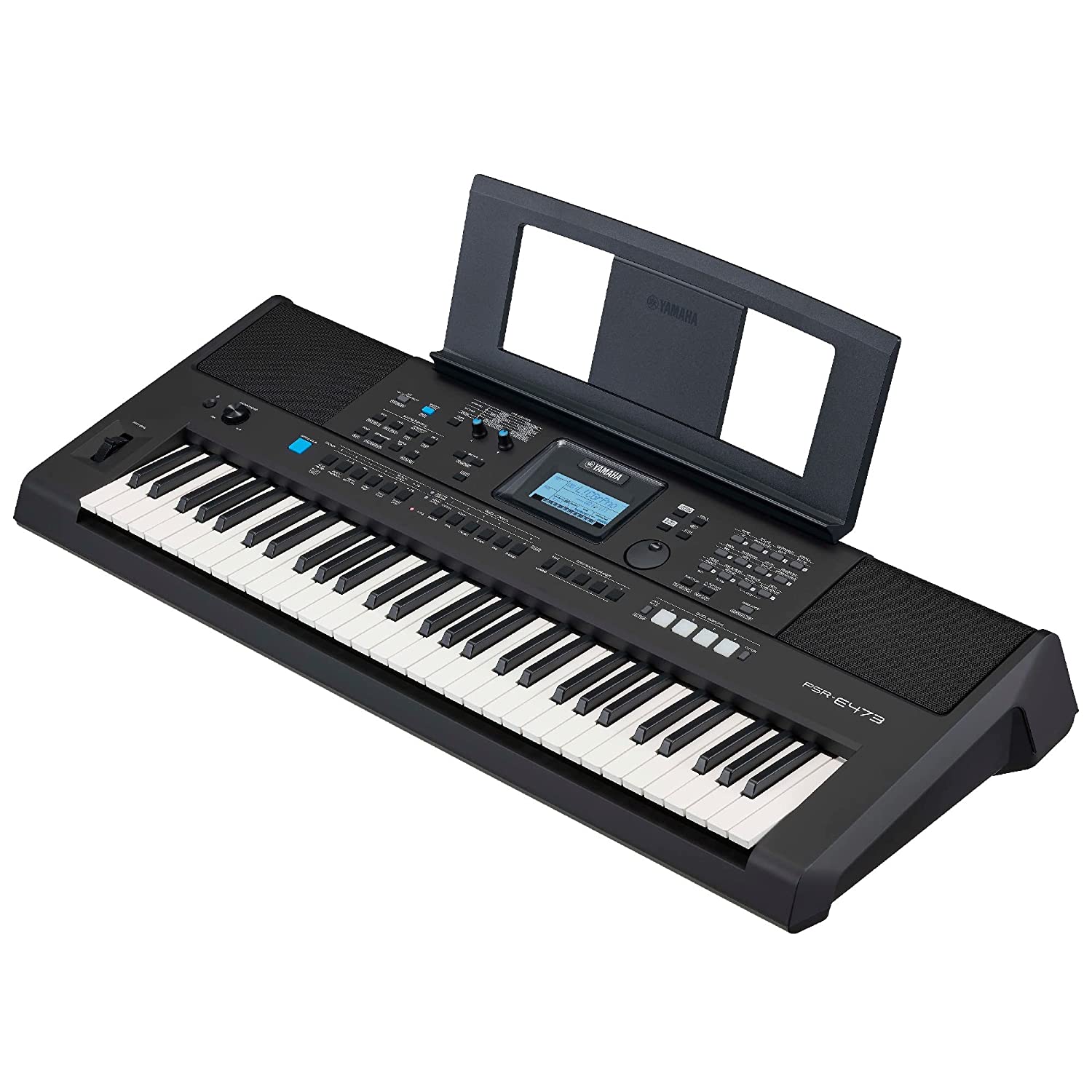 Yamaha PSR-E473 61 Keys Portable Keyboard with Power Adaptor and Cover